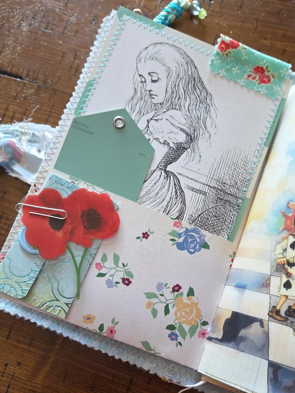 Alice In Wonderland Themed Junk Journal